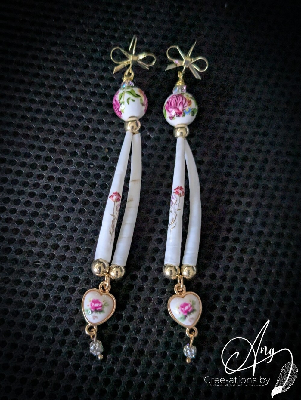 Handmade Vintage Romance Shell Earrings